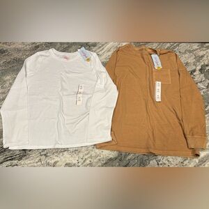 Two new boys long sleeve shirts